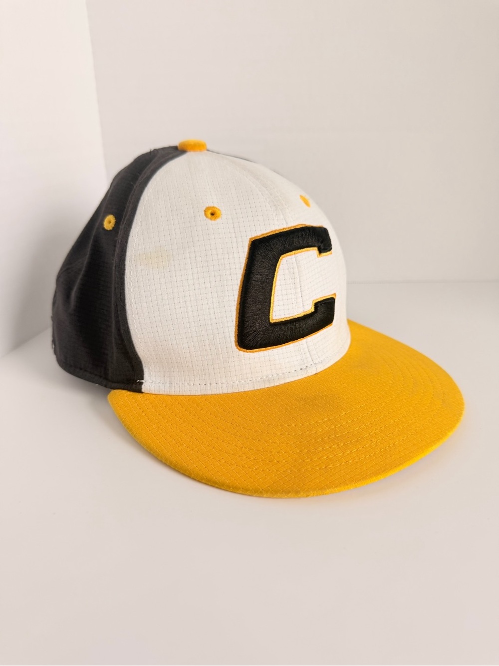 Under Armour Canes Baseball On Field Fit Hat White, Black & Yellow